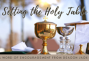 Setting the holy table